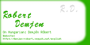 robert demjen business card